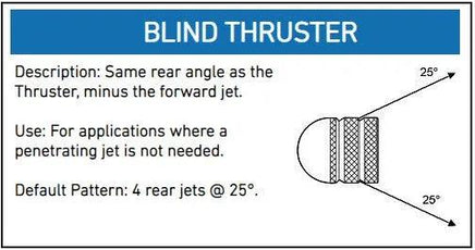 Button Nose Nozzle 1/8", 1/4", 3/8", 1/2" - Hydro-Max Jetter