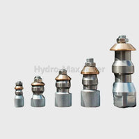 Rotary Jet Nozzles 1/8", 1/4", 3/8", 1/2", 3/4" - Hydro-Max Jetter