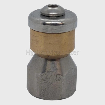 Rotating Sewer Nozzle @ 4000 PSI 1/8", 1/4", 3/8" - Hydro-Max Jetter