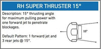 Round Hex Nose Nozzle 1/8", 1/4", 3/8", 1/2" - Hydro-Max Jetter