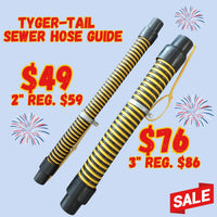 Tyger-Tail® Sewer Hose Guide w/24' Rope (Tiger)