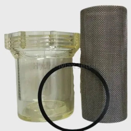 3-pc Kit Bowl, Strainer 1 1/2" Stainless 80-mesh Filter & Gasket *fits Us Jetting - Hydro-Max Jetter