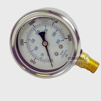 Pressure Gauge 5k-PSI & 10k-PSI Panel Mount or 5k-PSI Bottom Mount