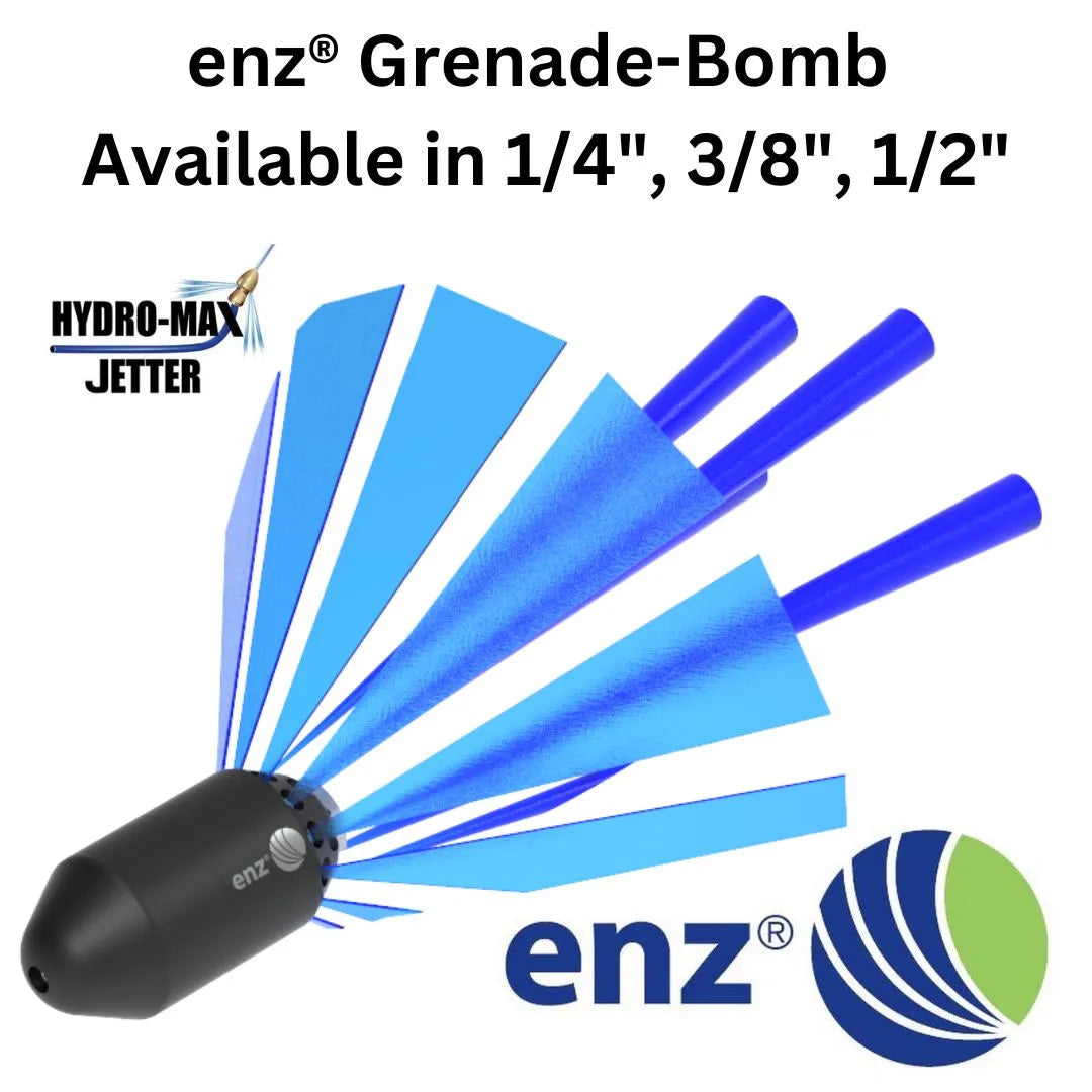 ENZ® Grenade-Bomb 1/4", 3/8", 1/2" - Hydro-Max Jetter