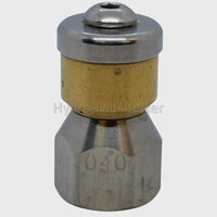 Rotating Sewer Nozzle @ 4000 PSI 1/8", 1/4", 3/8" - Hydro-Max Jetter