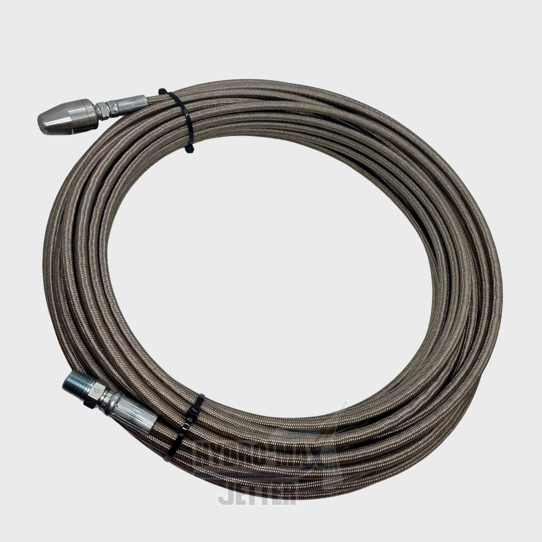 Stainless Steel Trap Hose 3/16”(I.D.) - Hydro-Max Jetter