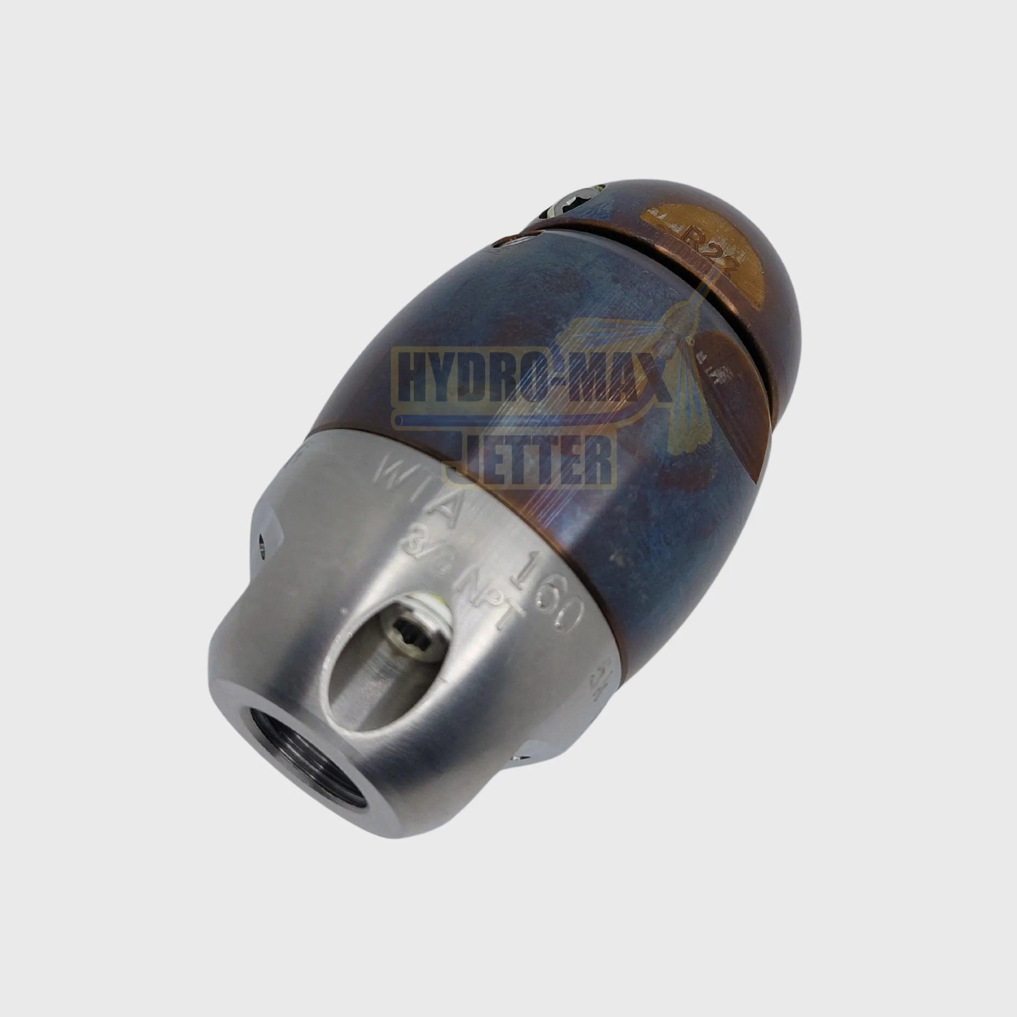 Warthog WX Nozzle 3/8", 1/2" - Hydro-Max Jetter